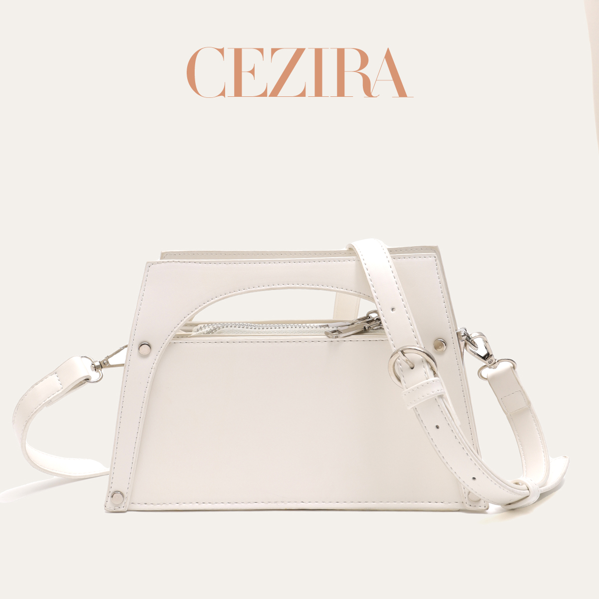 Luxury Bags Vegan - CR 럭셔리 PU 비건 레더 탑핸들