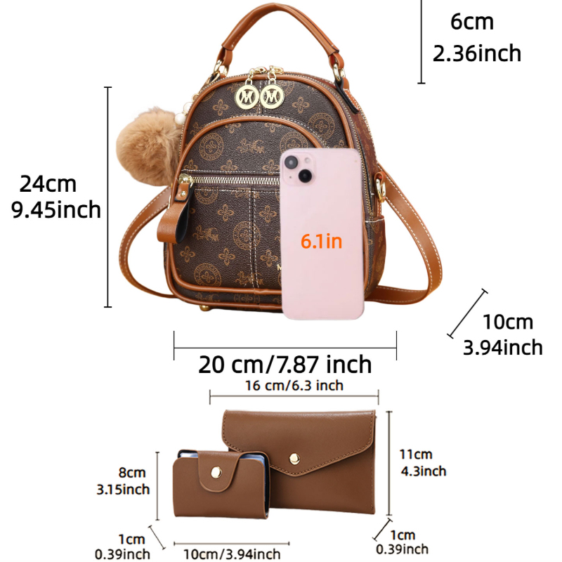 3종 여성 가방 세트, 가볍고 고급스러운 프린트 미니  - Luxury Bags Casual 리뷰 및 가격