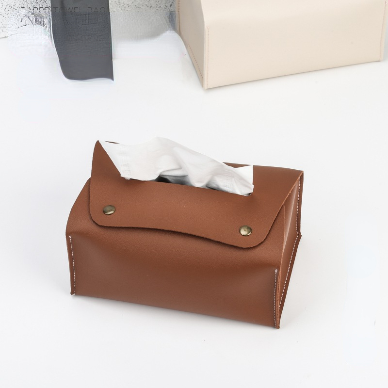 단색 가정용 PU 가죽 탈착식 티슈 박스 냅킨 가방 라 - Luxury Bags Price 리뷰 및 가격