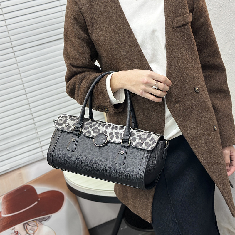 빈티지 레오파드 프린트 패치워크 가방 여성용 고급 그레 - Luxury Bags Vegan 리뷰 및 가격