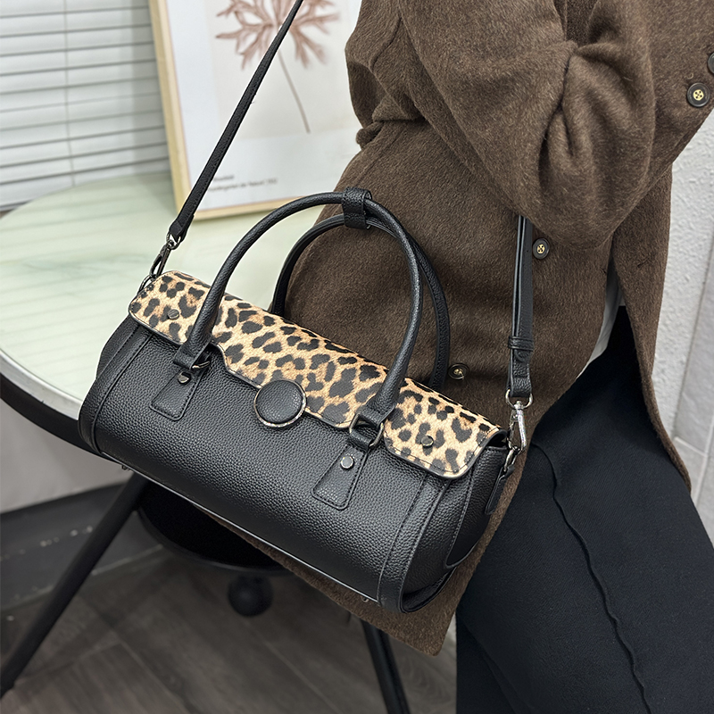 빈티지 레오파드 프린트 패치워크 가방 여성용 고급 그레 - Luxury Bags Vegan 리뷰 및 가격